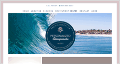 Desktop Screenshot of personalizedchiropractic.com